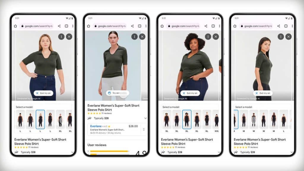 Google expande su herramienta de prueba virtual de ropa impulsada por IA para incluir vestidos